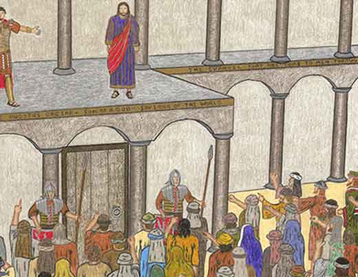 Roman Presentation to Jewish Mob